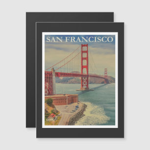 San Francisco Vintage-Tourismuswerbung Magnetkarte