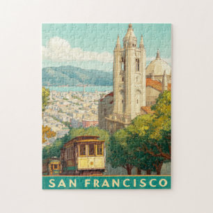 San Francisco Vintage Travel Poster Puzzle