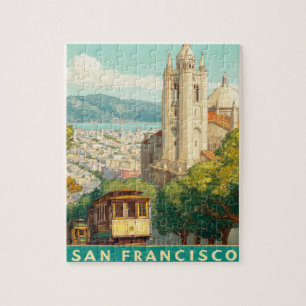 San Francisco Vintage Travel Poster Puzzle