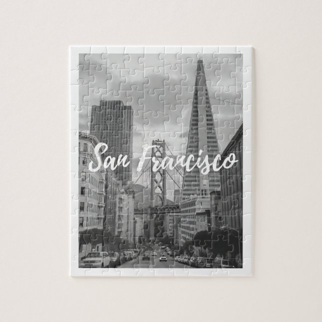 San Francisco Vintage Travel Puzzle (Vertikal)