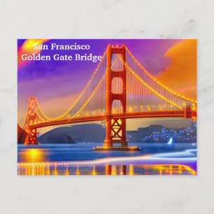 San Francisco Vintage Travel Tourismus Postkarte