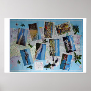 San Francisco Vintages Landschafts-Plakat Poster