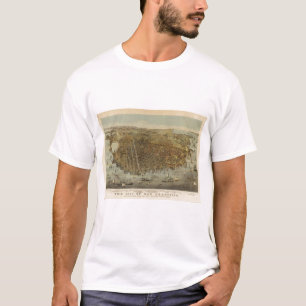 San Francisco Vogelaugenansicht T-Shirt