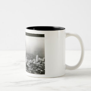 San Francisco von der Top of the Mark Vintage Zweifarbige Tasse