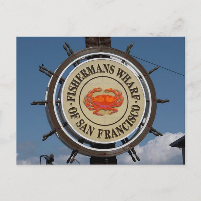 San Francisco Warf Postkarte (Vorderseite)