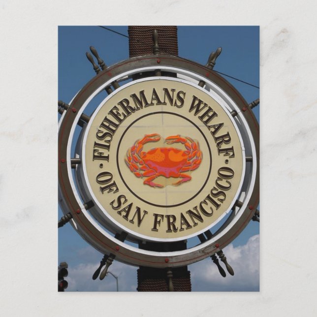 San Francisco Warf Postkarte (Vorderseite)