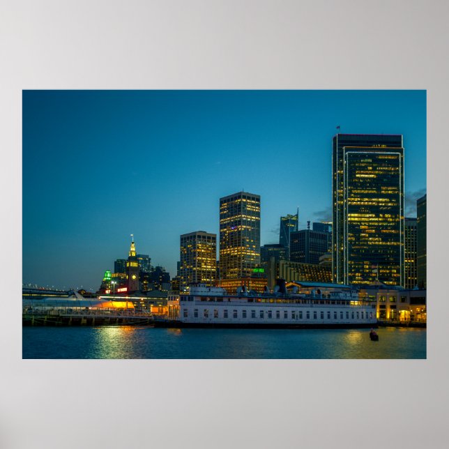 San Francisco Waterfront Poster | Stadtlichter (Vorne)