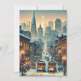 San Francisco Weihnachtseleganz - Weihnachtskarte Feiertagskarte