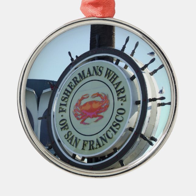 San Francisco Weihnachtsverzierung Ornament Aus Metall (Vorne)