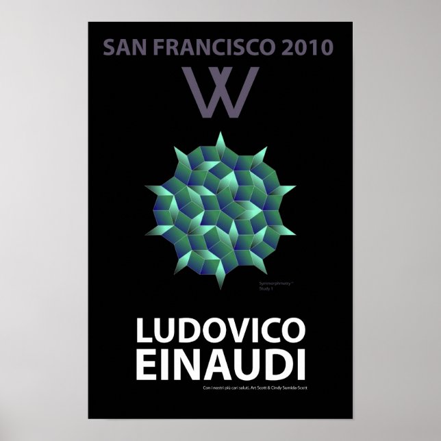 San Francisco Welcome Ludovico Einaudi Poster (Vorne)