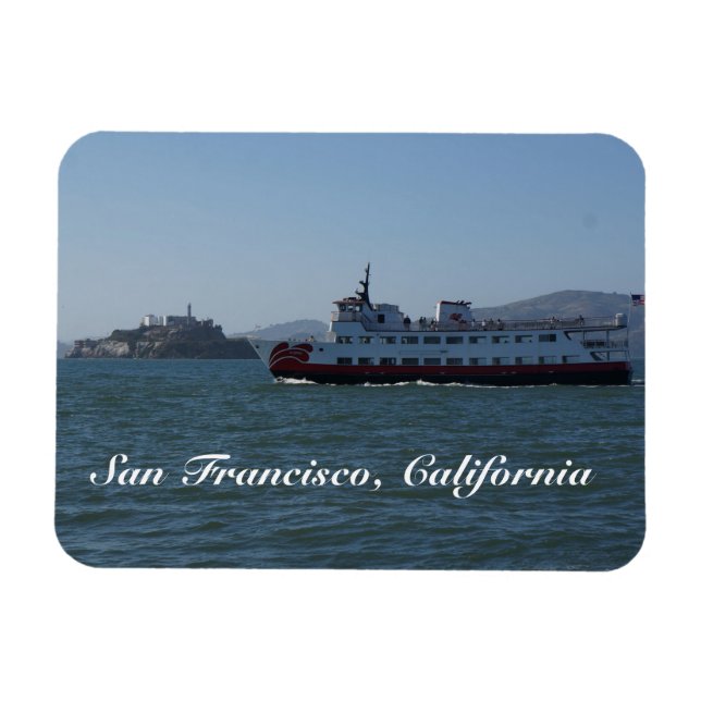 San Francisco Zalophus Ship Magnet (Horizontal)