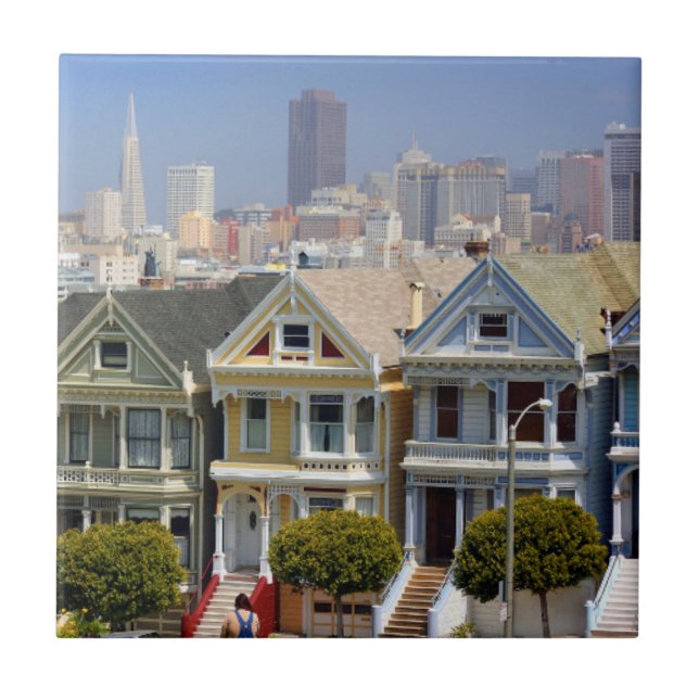 San Franciscos berühmte gestrichene Ladys Fliese (Vorderseite)