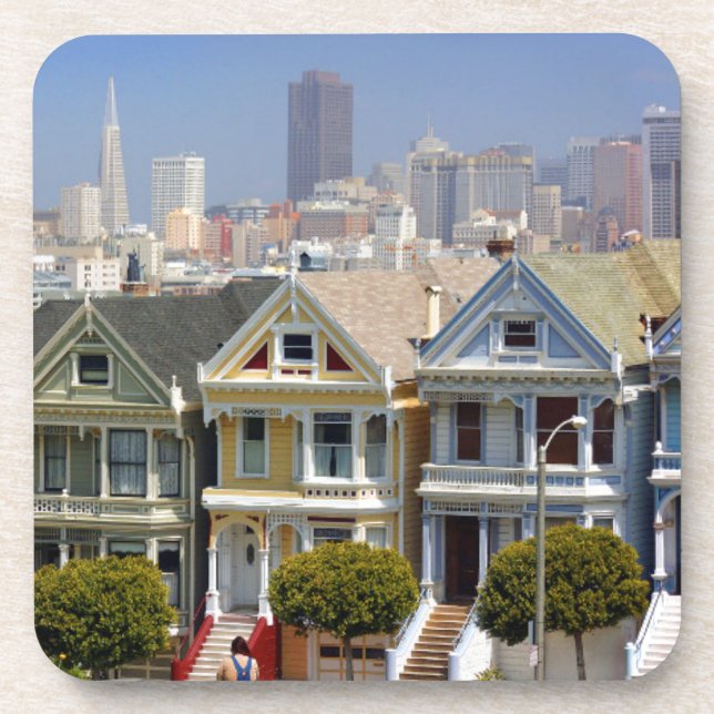 San Franciscos berühmte gestrichene Ladys Untersetzer (Vorderseite)