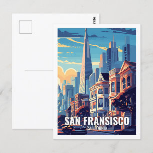 San Fransisco Kalifornien USA Berühmte Sehenswürdi Postkarte
