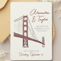 San Fransisco Save the Date Einladung