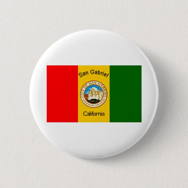 San Gabriel California Button (Vorderseite)
