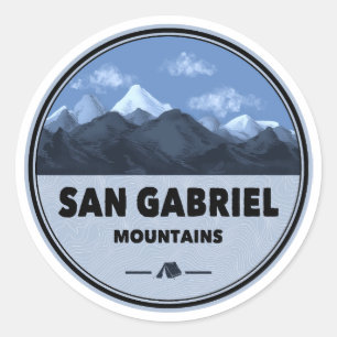 San Gabriel Mountains Camping Kalifornien Runder Aufkleber