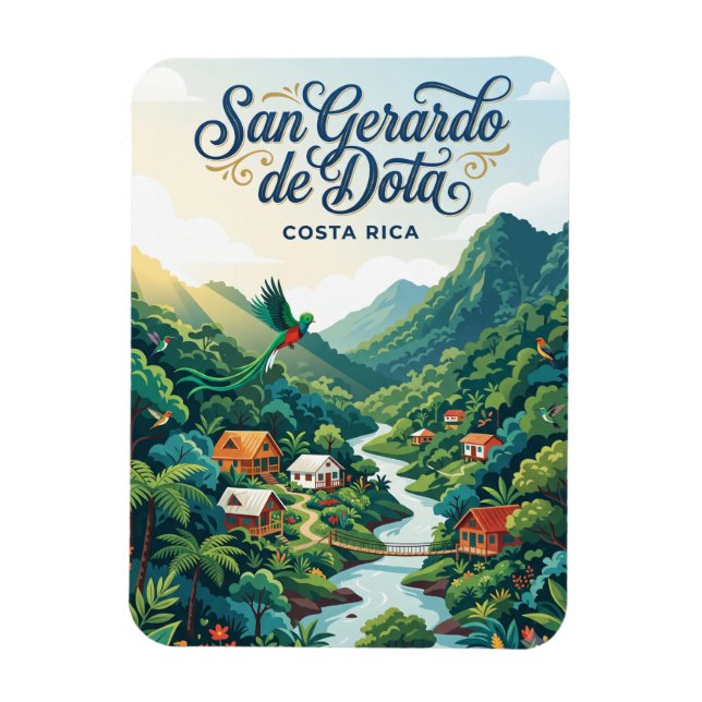 San Gerardo de Dota Costa Rica Magnet (Vertikal)