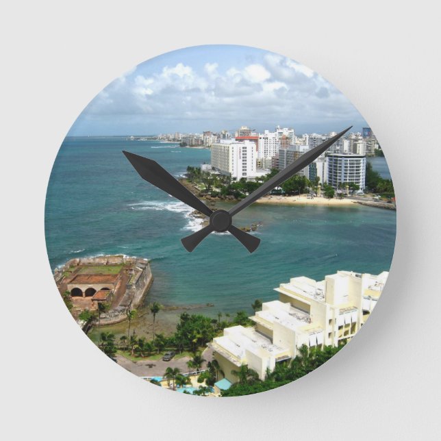 San Geronimo, Condado, Puerto Rico, Galina - Runde Wanduhr (Vorderseite)
