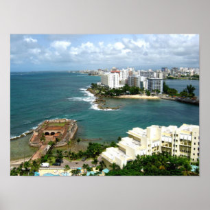 San Geronimo und Condado, Puerto Rico Poster