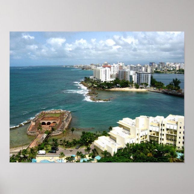 San Geronimo und Condado, Puerto Rico Poster (Vorne)