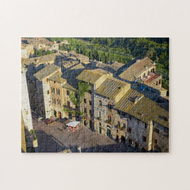 San Gimignano Altstadt, Siena, Toskana, Italien 2 Puzzle (Horizontal)