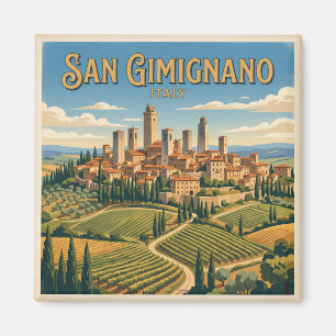 San Gimignano Italien Magnet