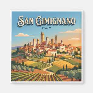 San Gimignano Italien Magnet