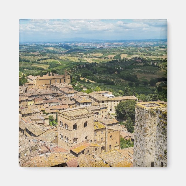 San Gimignano, Italien Magnet (Vorne)