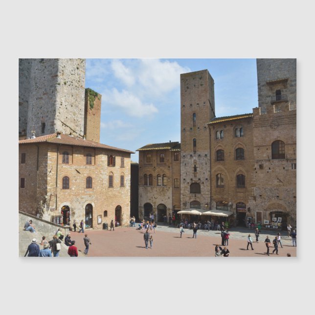 San Gimignano, Italien Magnetkarte (Vorderseite)