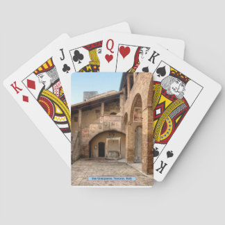 San Gimignano, Toskana, Italien Spielkarten