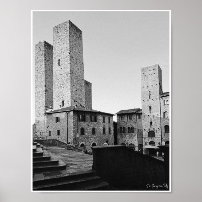 San Gimignano Towers Poster (Vorne)