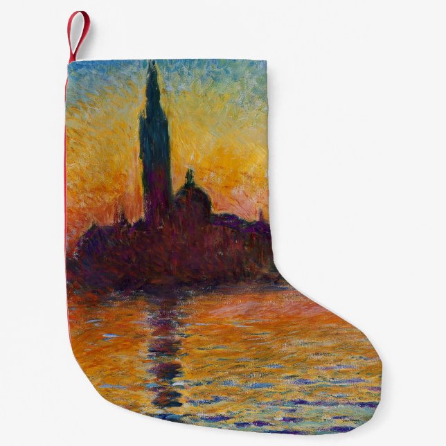 San Giorgio Maggiore in der Abenddämmerung (von Cl Kleiner Weihnachtsstrumpf (Vorderseite)