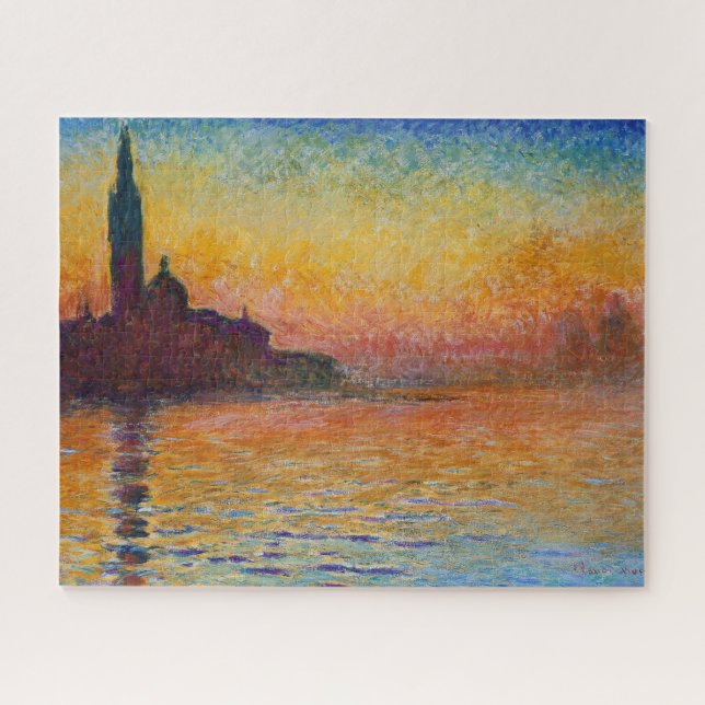 San Giorgio Maggiore in der Abenddämmerung (von Cl Puzzle (Horizontal)