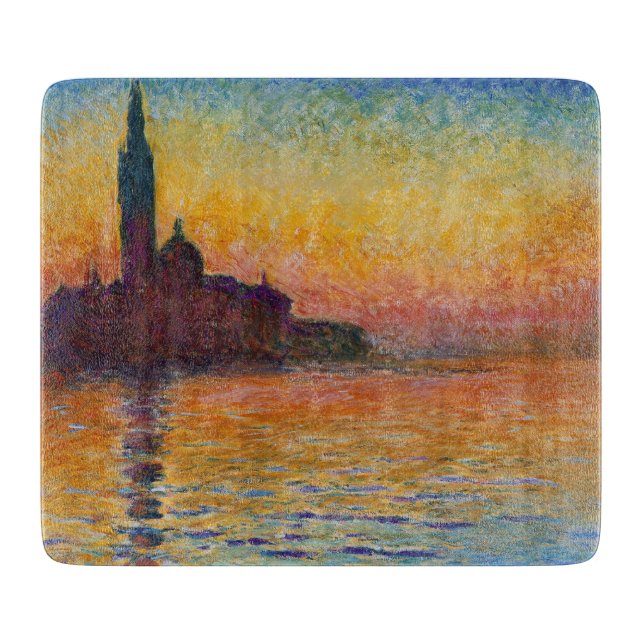 San Giorgio Maggiore in der Abenddämmerung (von Cl Schneidebrett (Vorderseite)