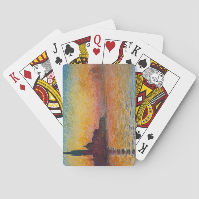 San Giorgio Maggiore in der Abenddämmerung (von Cl Spielkarten (Rückseite)