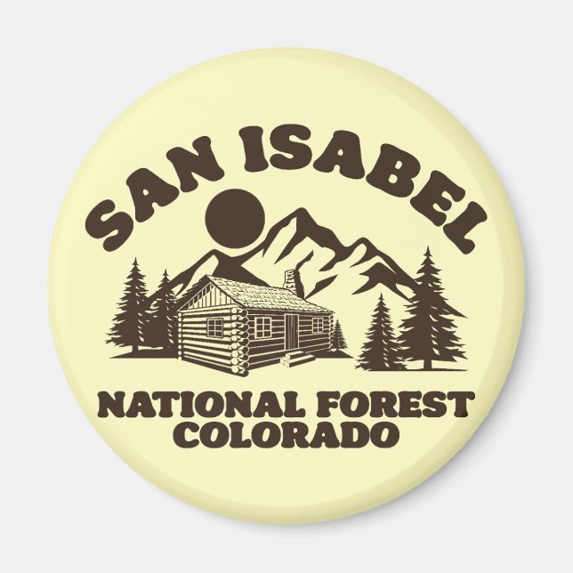 San Isabel National Forest Colorado Magnet (Vorne)