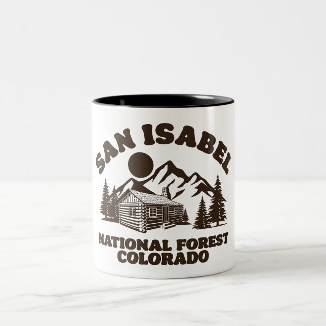 San Isabel National Forest Colorado Zweifarbige Tasse (Mittel)