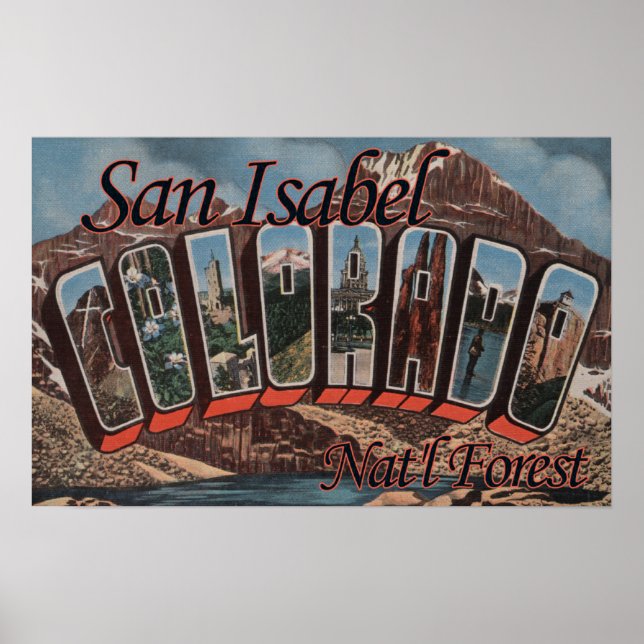 San Isabel Nat'l Forest, Colorado Poster (Vorne)