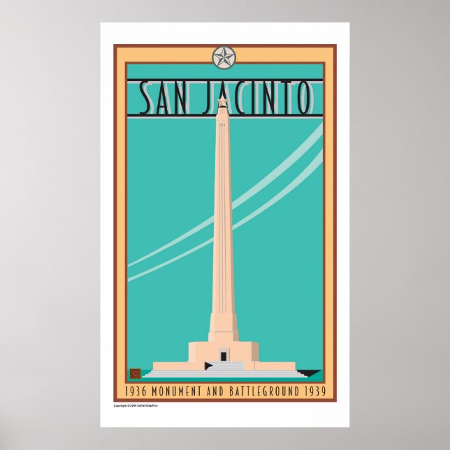 San Jacinto Monument-Poster Poster (Vorne)