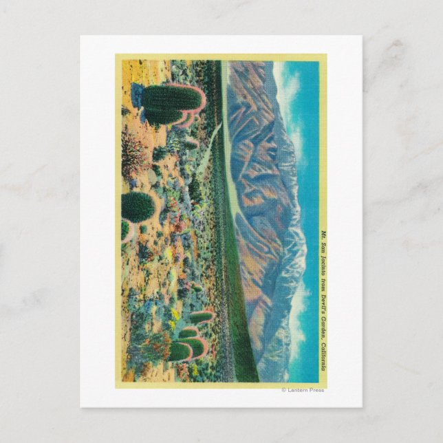 San Jacinto vom Teufelsgarten Postkarte (Vorderseite)