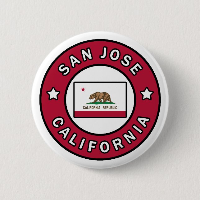 San Jose California Button (Vorderseite)