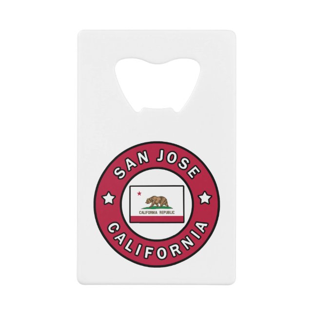 San Jose California Geldbeutel Flaschenöffner (Vorderseite)