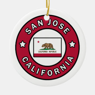 San Jose California Keramik Ornament