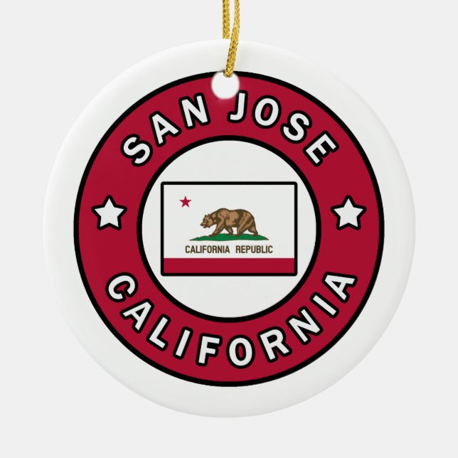 San Jose California Keramik Ornament (Vorne)