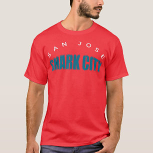 San Jose California Shark Teeth Shark City 408 T-Shirt