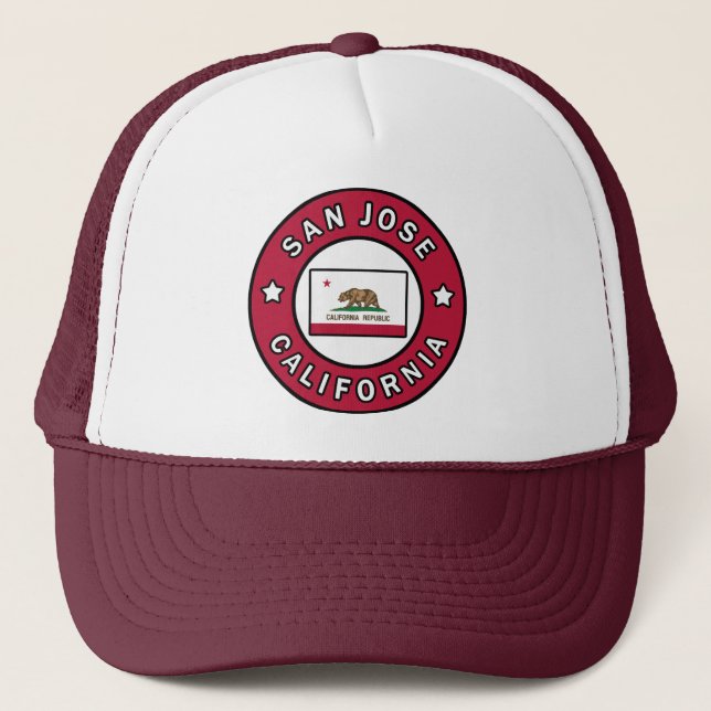 San Jose California Truckerkappe (Vorderseite)