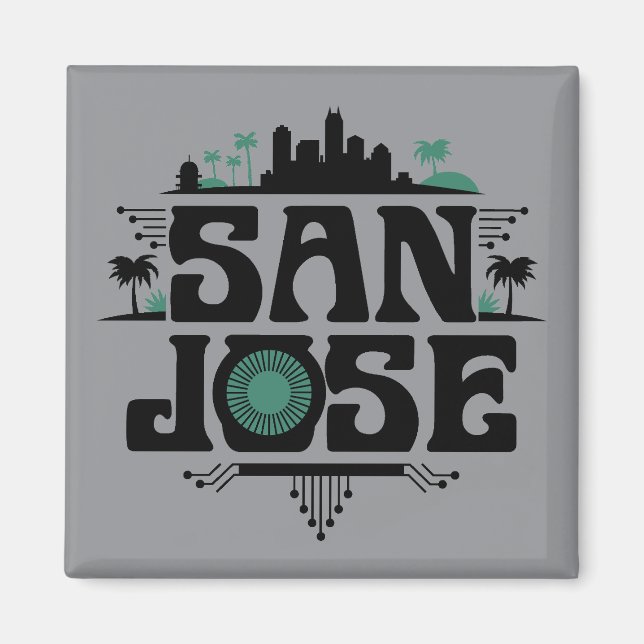 San Jose California United States Magnet (Vorne)