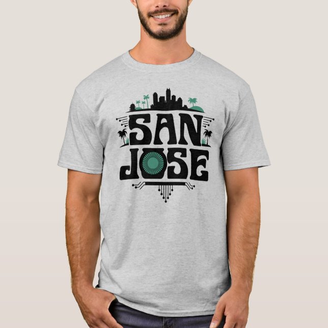 San Jose California United States T-Shirt (Vorderseite)