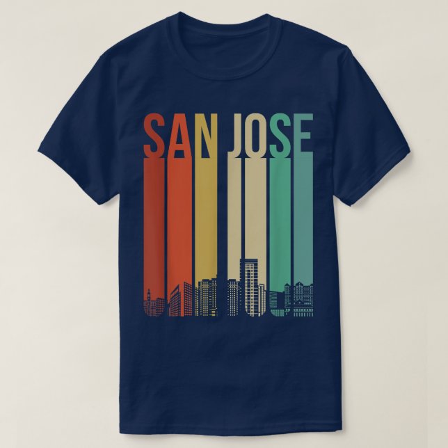 San Jose California USA Flag Nor Cal Bear Bay Area T-Shirt (Design vorne)
